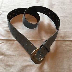 🌸Blue rhinestone western belt